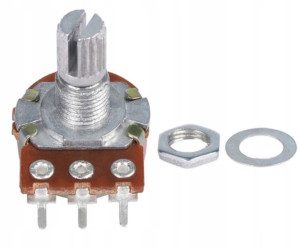 Potencjometr Liniowy Obrotowy B10k 10k Ohm L=15mm