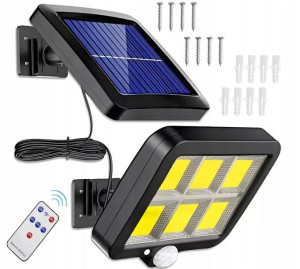 Lampa Solarna Z Czujnikiem Zmierzchu Ruchu 120 Led