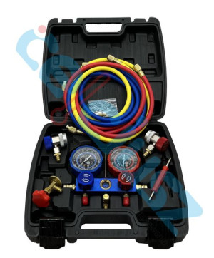 Zestaw Manometry + Szybkozłącza R134a