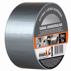 Taśma uniwersalna szara 50mm/25m MOTIVE