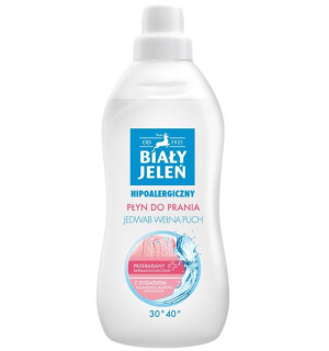 Biały Jeleń Płyn Do Prania Hypocare 1000ml -jedwab , Wełna , Puch