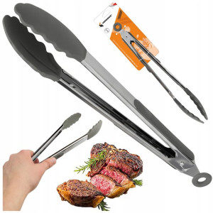 Szczypce do GRILLA kuchenne silikonowe 30cm długie