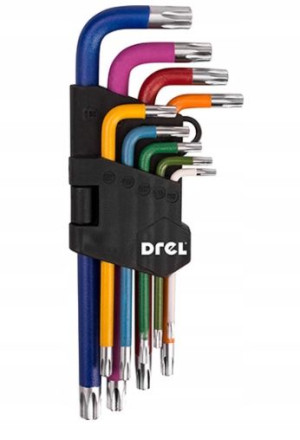 Klucze Torx Klucz Wydłużone Z Otworem T10-50 9szt