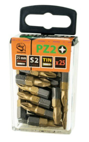 Końcówki Krzyżowe Tytanowane Pz2 X 25 Mm 25szt