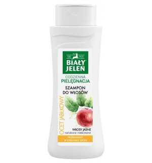 Biały Jeleń Szamp.hipoalergiczny- Ocet-jabłko Włosy Jasne 300ml