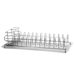 Suszarka Do Naczyń Z Ociekaczem Na Sztućce Czarna 50x25x9,5 Cm 1476
