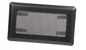 Kratka Wentylacyjna Kominowa 10x20 Metal Srebrna