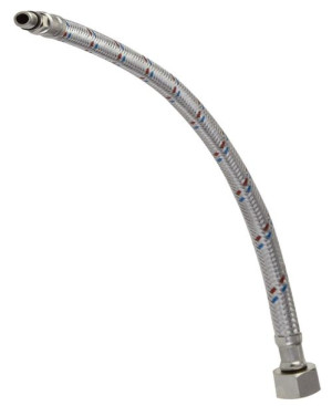 Wąż Wężyk Nierdzewny 3/8 Z Krótką Końcówką 50 Cm
