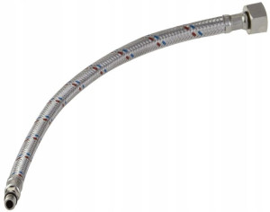 Wąż Wężyk Nierdzewny 1/2 Z Krótką Końcówką 60 Cm