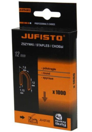 Zszywki Typu U 14 X7.6x1.15 Mm 1000 Szt Do Kabli