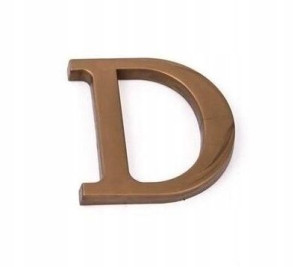Litera Oznaczenie Domu Na Dom Drzwi Złota 9 Cm