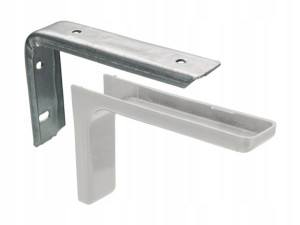 Wspornik Kątownik Półki Z Maskownicą 180mm Srebrny