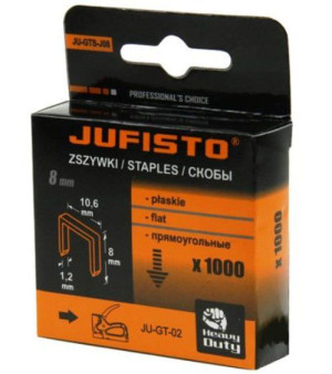 Zszywki Typu J 8 X10.6x1.2 Mm 1000 Szt Do Takera