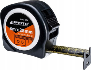 Miara Zwijana 8 M / 28 Mm Miarka Dwustronna Czarna