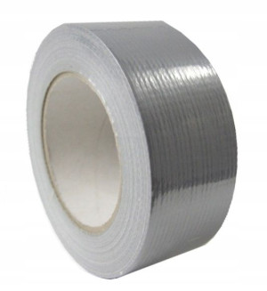 Taśma Srebrna Wzmacniana 50mm / 25m Uniwersalna