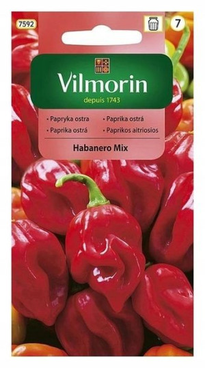 Papryka Ostra Czerwona Habanero Nasiona 25 Szt
