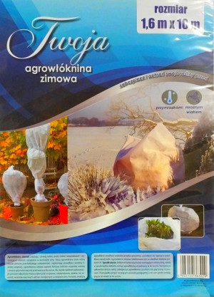 Włóknina Zimowa Biała Okryciowa 1,6x10m Otulina