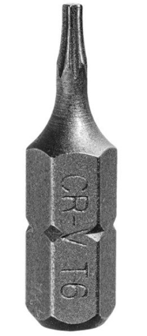 Końcówki Torx T6 X 25 Mm 3szt Bit Bity Grot Torxy