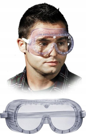 Okulary Gogle Google Ochronne Gumka Antyodpryskowe