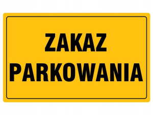 Tablica Pcv Tabliczka Zakaz Parkowania 20x33