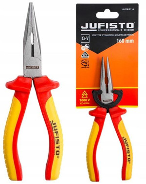 Szczypce Wydłużone Izolowane 1000v 160 Mm Proste