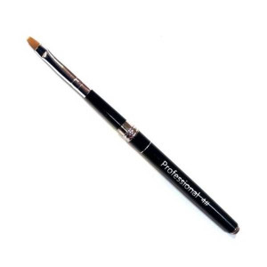 Smartnail Pędzelek do żelu nr 4  czarny zamykany