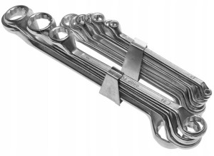 Zestaw Kluczy Oczkowych 6-32 Mm Odgięte 12 Szt.