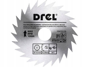Piła Tarczowa Tarcza Do Pilarki 115 X 22.2 Mm 24t