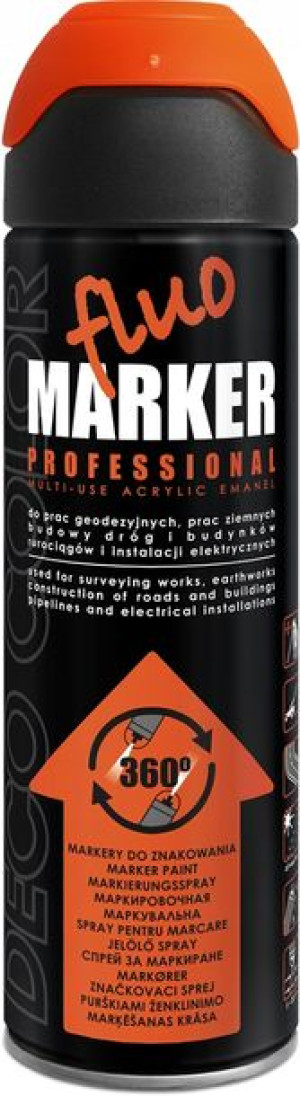 Lakier Fluomarker Do Znakowania 500ml Pomarańczowy
