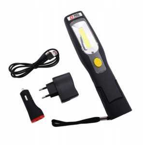Lampa Warsztatowa 3w Cob + 6led Latarka Bezprzew
