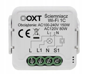 Ściemniacz Oxt Mini Sterownik 1 Obwód Wifi Tuya