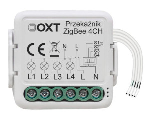 Moduł Oxt Mini Przekaźnik 4 Obwody Zigbee Tuya