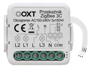 Moduł Oxt Mini Przekaźnik 3 Obwody Zigbee Tuya