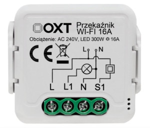 Moduł Oxt Mini Przekaźnik 1 Obwód 16a Wifi Tuya