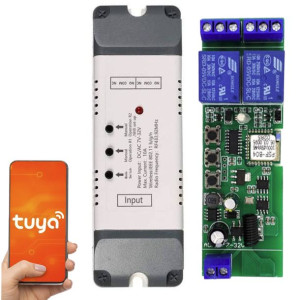 Sonoff 2ch Dc 5-32v Wifi+rf Beznapięciowy Obudowa