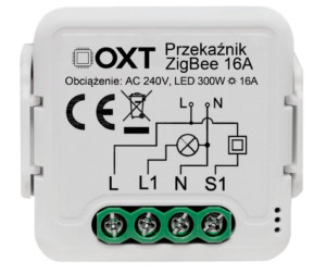 Moduł Oxt Mini Przekaźnik 1 Obwód 16a Zigbee Tuya