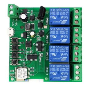 Sonoff 4ch Dc 5-32v Wifi + Rf433mhz Beznapięciowy