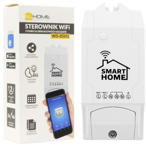 Sterownik Wifi ''el Home'' Ws-05h1 - 2 Kanały - Ac 230v / 6a Na Kanał