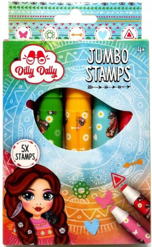 Zestaw pisaków, stempli Jumbo 5 sztuk.
