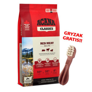 ACANA Red Meat Dog 17kg + WHIMZEES Szczoteczka M 30g GRATIS!!!