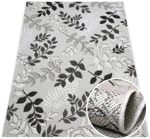 Dywan Jeans tkany na płasko 10 szary 80x150