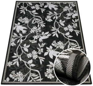 Dywan Jeans tkany na płasko 07 antracytowy 120x160