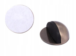 Odbojnik Metalowy Samoprzylepny 45/24mm Czarny Mat
