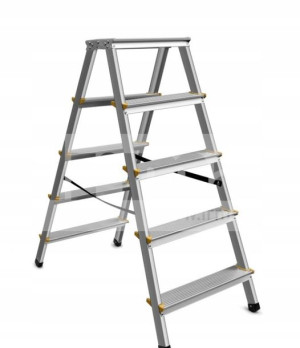Drabina Alu Podest + 4 Stop 2x5 150kg 102cm Eu