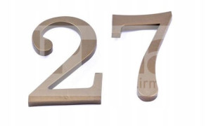 Cyfra Numer Na Dom Plastikowa 8 Złota -17.5cm