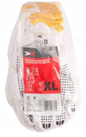 Rękawice Nakrapiane Pvc Rozmiar 8 12 Par