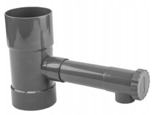 Łapacz Wody Deszczowej Z Rynny 100mm Szary Ibc