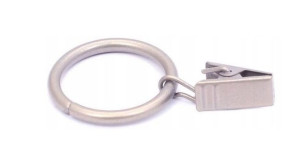 Żabki Do Karnisza Metal Kółko 4x26mm Satyna 10szt