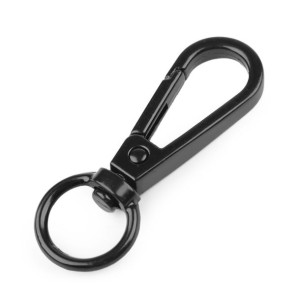 Karabińczyk Metalowy 12 Mm - Czarny Mat