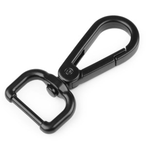 Karabińczyk Metalowy 20 Mm - Czarny Mat